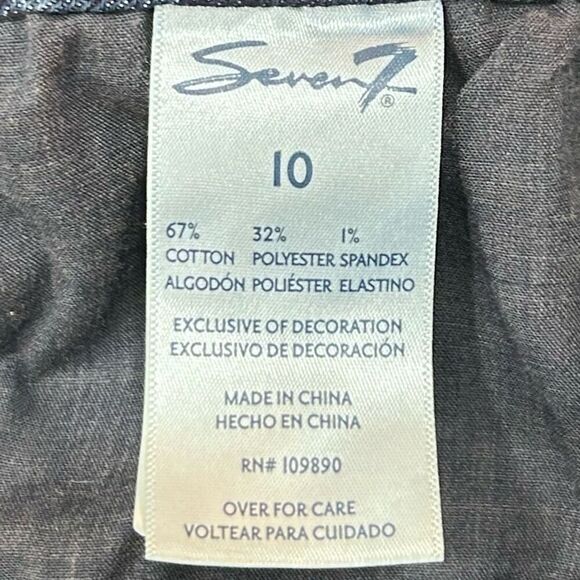 Seven7 Sunset Bermuda Shorts Women's Size 10 Torino Rolled Hem Stretch - Picture 9 of 13